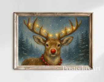 Vintage Christmas Wall Art Set, image 3