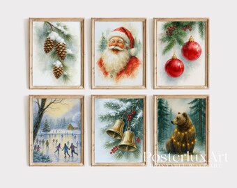 Christmas Wall Art Bundle Set of 17, image 6
