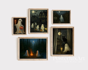 Ghost Halloween Wall Art, image 1