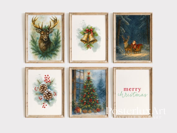 Christmas Wall Art Set