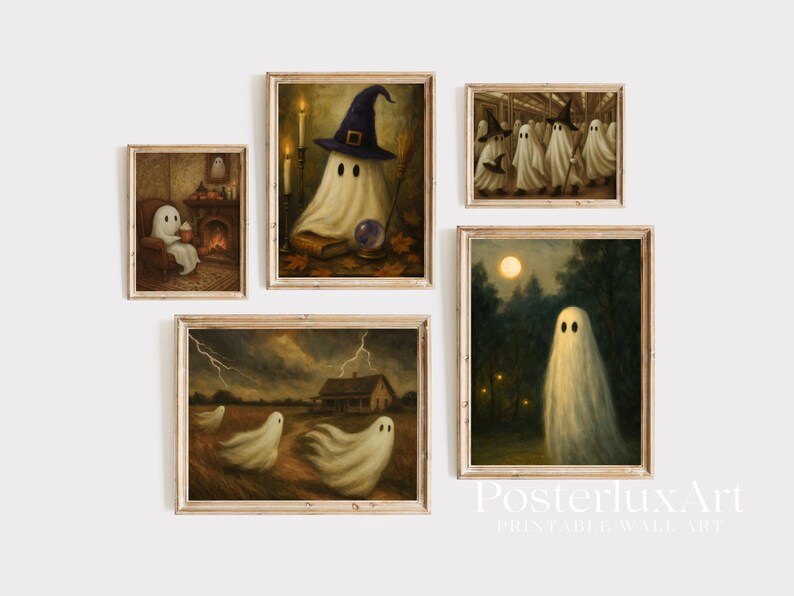 Ghost Halloween Wall Art