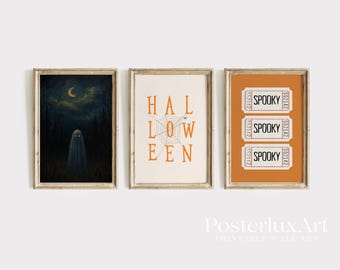 Vintage Halloween Wall Art Set, image 3