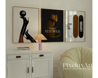 Trendy Leopard Wall Art Set, image 3