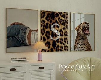 Leopard Alphabet Wall Art Set, image 2