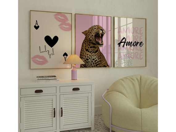 Preppy Collage Apartment Poster Set