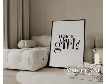 Who’s That Girl Poster, image 1