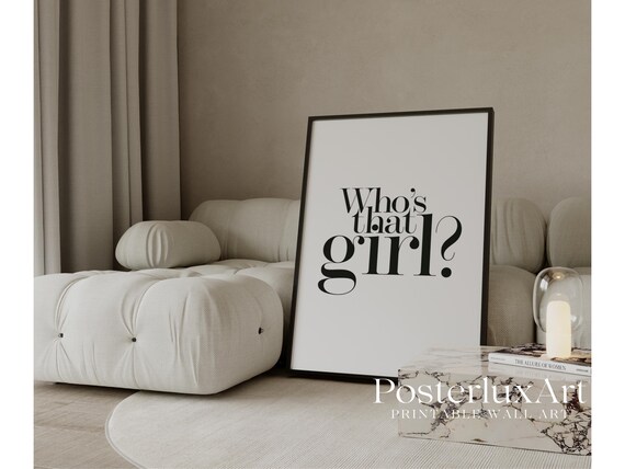 Who’s That Girl Poster