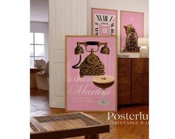 Set of 6 Pink Wall Art Set, image 5
