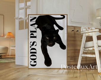 God’s Plan Black Panther Poster, image 2