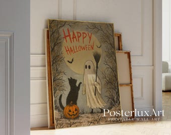 Happy Halloween Ghost Wall Art, image 4
