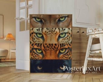 Pink Leopard Wall Art Set, image 4