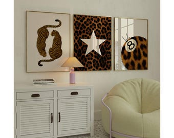 Leopard Wall Art Set, image 1