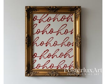 Ho Ho Ho Christmas Wall Art, image 3