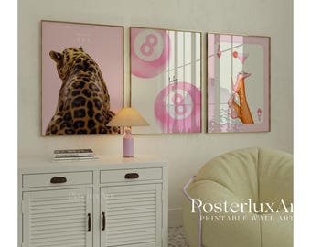 Y2K Pink Wall Art Set, image 3