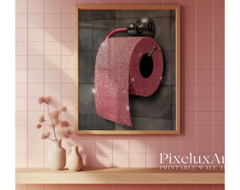Pink Glam Bathroom Wall Art Set of 3, image 3