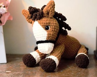 Mabel the horse crochet plush PATTERN PDF