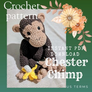 Chester Chimp Crochet PATTERN PDF