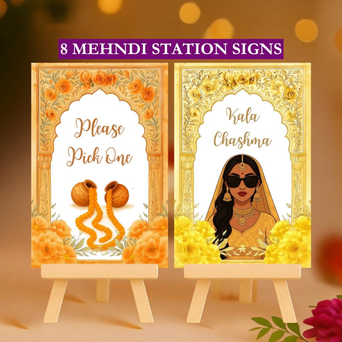 Mehandi Station Mehndi Station Sign Printable, Indian Wedding Decor (digital Download ...