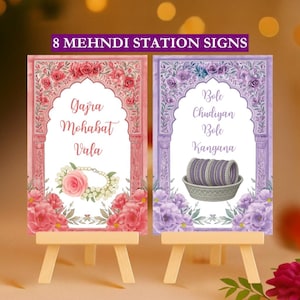 Mehandi Station Mehndi Station Sign Printable, Indian Wedding Decor (digital Download ...