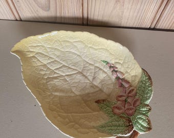 Vintage Carlton Ware Foxglove Leaf Dish