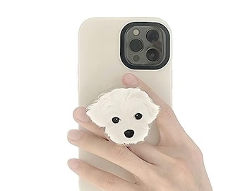 Custom Pet Portrait Phone Stand: Personalized Pet Memorial Gift