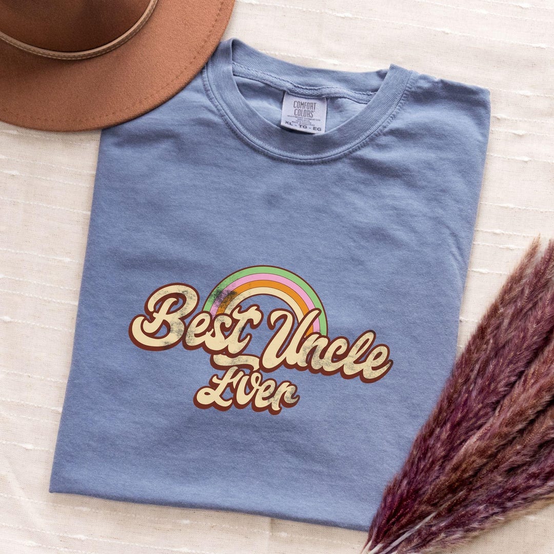 Best Uncle Ever Shirt Best Uncle Shirt Vintage Style Uncle Tee Fun ...