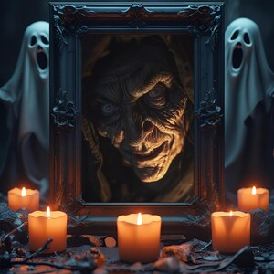 Slavic Witch Gothic Art Print: Dark Academia Halloween Decor (JPG, PDF Digital Download