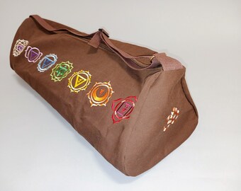 Yoga Large Mat Bag with Chakra Embroidery