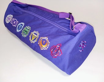 Yoga Mat/ Block Bag Large with Chakra Embroidery