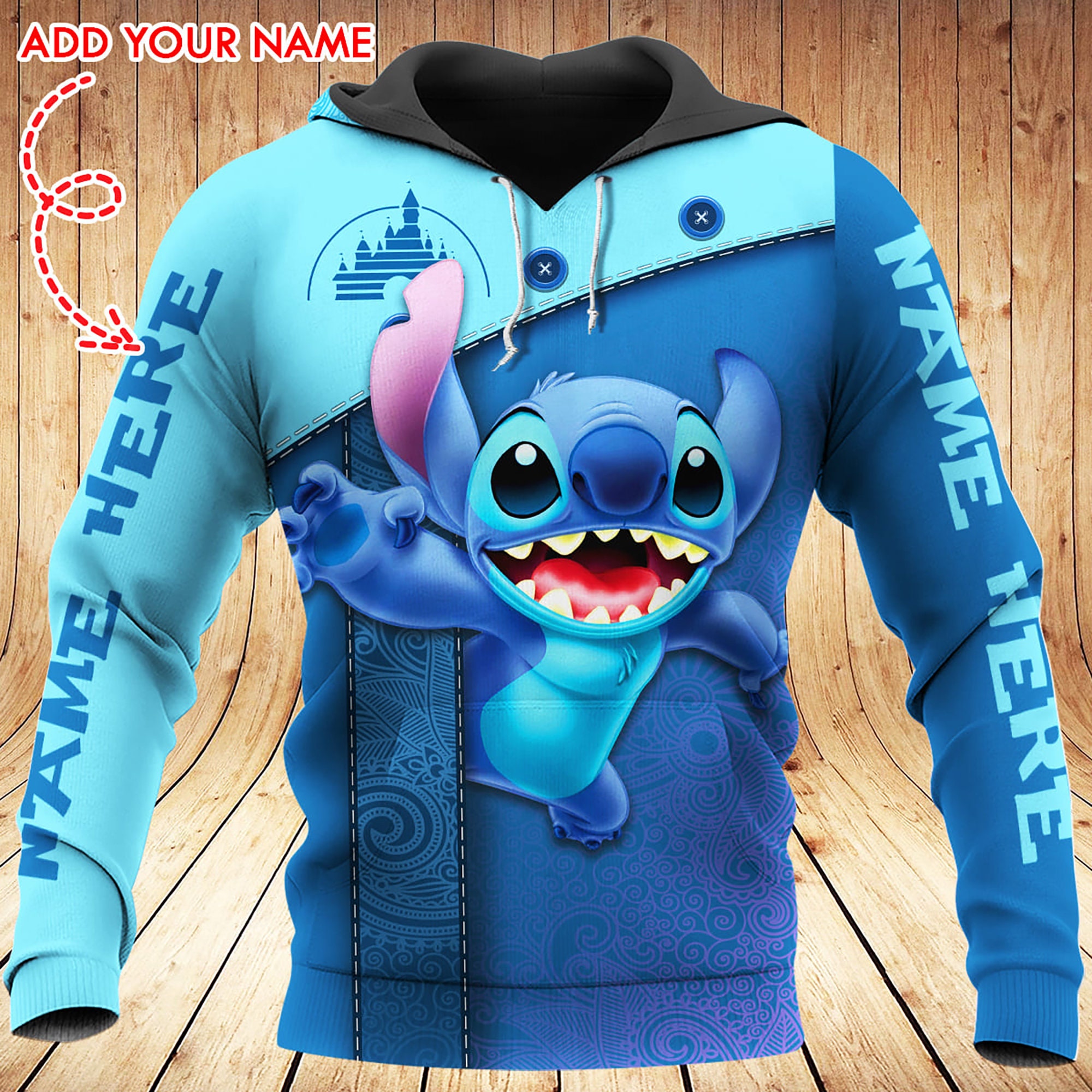 Stitch custom hoodies, stitch personalized 3D Hoodie