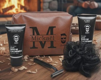 Personalized men's grooming set - Men's barber kit, birthday or Christmas gift for men, Father's Day, Christmas grooming set for dad, godfather, grandpa