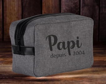 Borsa da toilette personalizzata per nonno, regalo personalizzato per nonno, regalo per la festa del nonno, borsa per nonno, regalo personalizzato per nonno