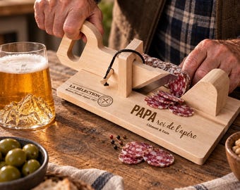 Personalized sausage slicer for dad, dad appetizer gift, Father's Day gift, dad birthday gift, personalized dad appetizer
