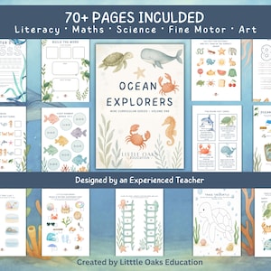 Ocean Explorers EYFS Curriculum Pack | 70+ Page Printable Workbook | Homeschool & Classroom Resources | Ages 4–5