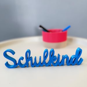 STL file 3D lettering schoolchild - decorative stand 3D printing