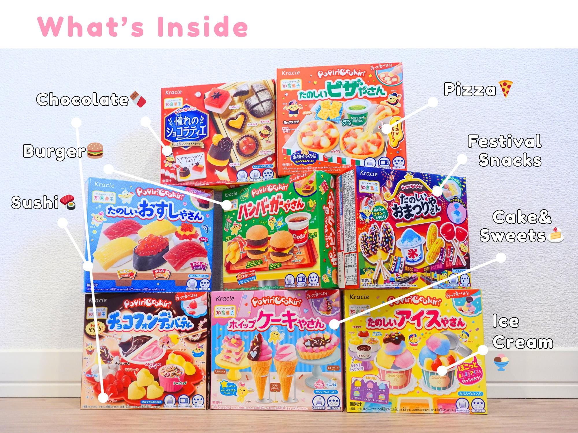 Japanese DIY Candy Kit Set – Popin Cookin Kracie Bundle, Make