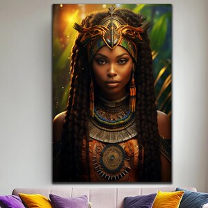Ethnic Afrıcan Wall Art, Afrıcan Women Wall Art, Ethnic Afrıcan Tempered Glass, Glass Print Wall Art, Extra Large Wall Art, Wall Hangings