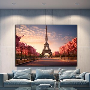 Eiffel Tower Wall Art-Eiffel Tower Print-Vivid Colors-Eiffel Tower Wall Decor-Paris Wall Decor-Glass Wall Decor-Wall Hangings