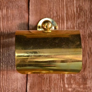 Porta carta igienica da parete in ottone massiccio non laccato – Porta carta igienica da bagno, finitura oro