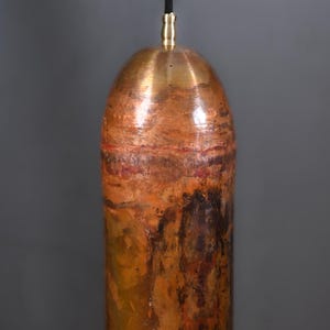Handcrafted Vintage Copper  Pendant – Polished  Finish – Rustic Industrial Ceiling Light