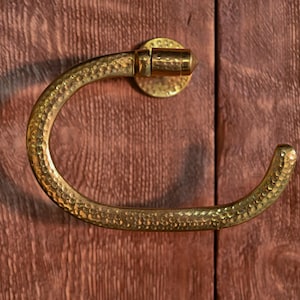 Porta carta igienica in ottone a parete – Accessorio da bagno in ottone massiccio