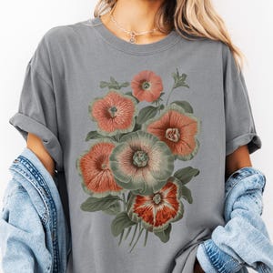 Vintage Pressed Flowers Shirt, Botanical Floral Tshirt, Boho Cottagecore Tee, Wildflowers Floral T Shirt, Gift for Gardener Comfort Colors®