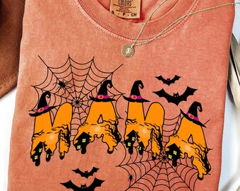 Halloween Mom Shirt, Mama Halloween Tee, Spooky Season Design, Funny Halloween Mama Tshirt, Gift for Mom Halloween Shirt, Comfort Colors®