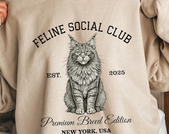 Custom Cat Breed Sweatshirt, Personalized Cat Lover Hoodie, Cat Mom Gift, Cat Dad Gift, Custom Pet Sweater, Cat Lover Gift, Christmas Gift