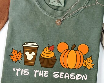 Tis the Season Fall Shirt, Disney Fall Shirt, Fall Tee, Disney Pumpkin Shirt, Mickey Autumn Shirt, Pumpkin Season Shirt, Comfort Colors®