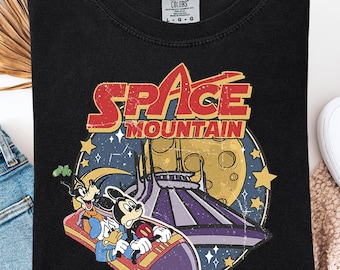 Comfort Colors® Space Mountain Shirt, Magic Kingdom Shirt, Mouse And Friends Space Shirt, Vintage Disney Shirt, Vintage Space Mountain Shirt