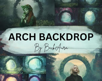 Forest Arch Digital Backdrops | Backgrounds for Photography & Content Creation