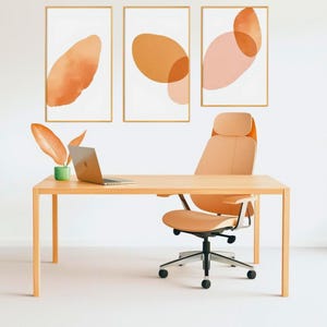 3er Set skandinavische digitale Wandposter minimalistische abstrakte Kunst zum Ausdrucken modernes dekoratives Poster herunterladbar HD