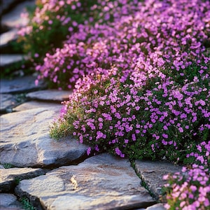 1000seeds Creeping Thyme Seeds for Ground Cover  Fragrant, Low Maintenance, Drought-Tolerant Perennial  Pollinator-Friendly Lawn Alternative