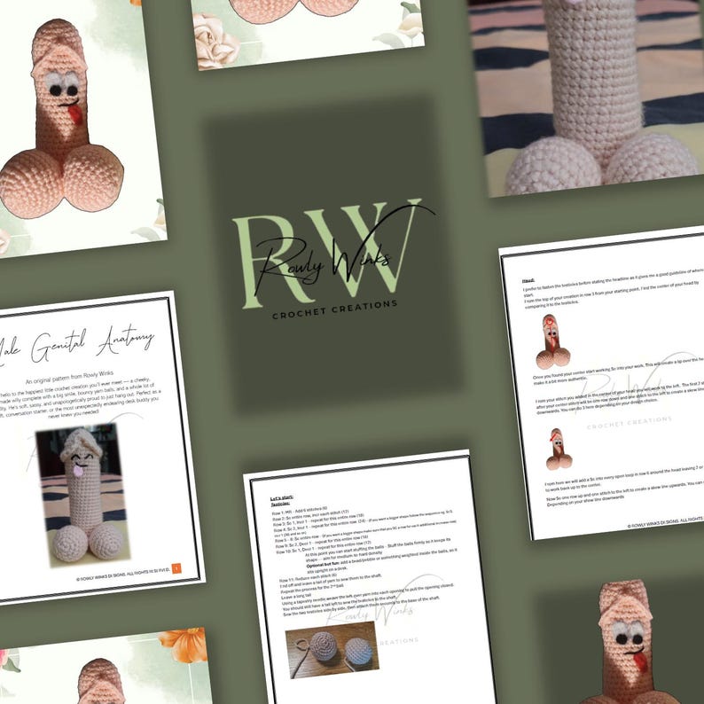 Willy Pattern Crochet Willy Pattern: Beginner Amigurumi Toy (PDF Download) - Etsy